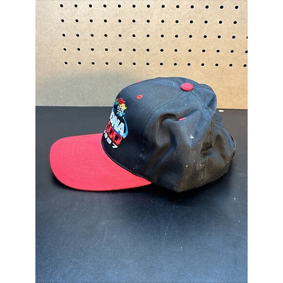 1997 NASCAR Daytona 500 Winston Cup Series Black Red Snapback Hat trucker - Picture 3 of 7